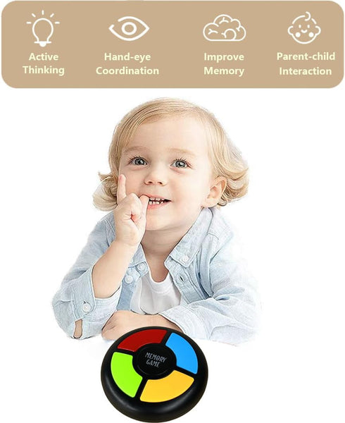 Light Up Memory Game, Handheld Electronic Toys with Lights and Sounds, Classic Board Games Quiz Game
