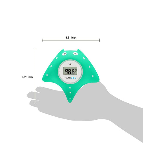 Baby Bath and Room Thermometer - Famidoc FDTH-V0-22, Upgraded Sensor Technology for Baby Health Bath Tub Thermometer