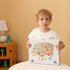 6 Pack Set 3 4 5 GRINNNIE Wooden Peg Puzzle for Toddlers, Toddler Puzzles for Years Old (Alphabet Number Shape Animal