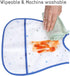 6-36M Baby bibs Waterproof Toddler bib - Feeding bib with Pocket for Infant Boy Girl Washable