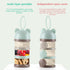 Enfudid 4 Portable Milk Powder Dispensers Pot, Layer Formula Milk Storage Container Portable Food Storage Containers