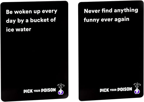 PICK YOUR POISON Party Game - FAMILY Expansion - 100 New Cards for All Ages, Fun Parties & Game Night