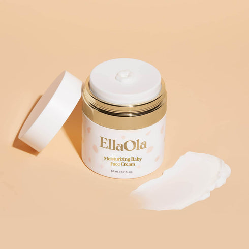 96 1.7 oz. ELLAOLA Hour Deep Moisturizing Baby Face Cream for Dry, Eczema Prone & Sensitive Skin - Daily Organic Face