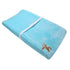CribMATE 1PC Coral Velvet Nursery Diaper Changing Table Cover Baby Girl Baby Boy Diaper Changing Pad Cover (Blue
