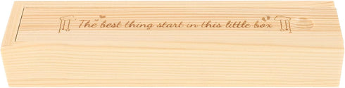 PRETYZOOM Wooden Pregnancy Test Keepsake Box Delicate Announcement Storage Case for Newborn