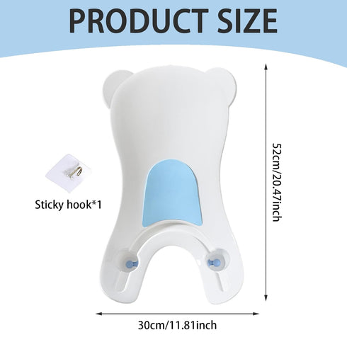 CNAFGBGG Counter Baby Sink Bath with Suction Cup, Portable Sink Baby Bath with Hanging Hole, Buttock Support Washing