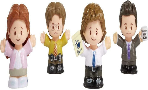 Little People Collector The Office US TV Show, Special Edition Set for Adults & Fans, 4 Figures in Display Package