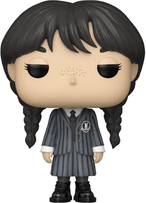 POP Wednesday Addams Funko Vinyl Figure - 3.75 inches, Multicolor (Includes Compatible Box Protector Case)