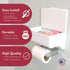 1 Pack Bathroom Wipes Holder Dispenser with Shelf Restroom Organizer & Wipe Holder for Bathroom Tool Free Wall Mounted