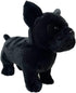 Cute Simulation French Bulldog Plush Toy, Realistic Lifelike Bulldog Dog Puppy Stuffed Animals Model Doll Gift for Kids