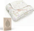 abbybabies Reversible Soft Baby Blanket, Grow-with-Baby for Boys and Girls, Bamboo Viscose &