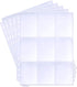 360 9 3 (20 Pack) Pockets Binder Card Sleeves Double-Sided Pocket Trading Card Pages for Ring Binder, Clear Plastic