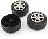 4pcs Model Car Wheels 42mm Plastic DIY Toy Wheels Black for 2mm Shaft