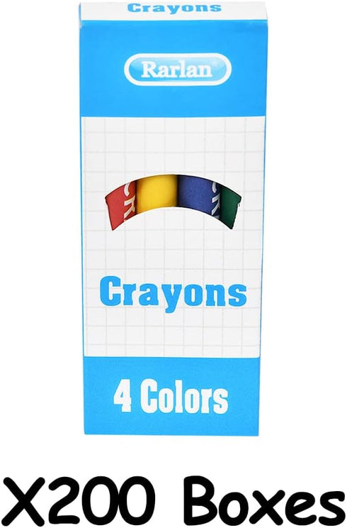 Rarlan 4 200 800 Count Crayons Bulk, Classic Colors, Boxes, Crayons