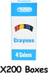 Rarlan 4 200 800 Count Crayons Bulk, Classic Colors, Boxes, Crayons