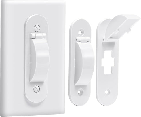 Wall Switch Guard, Child Proof Light Switch Cover, Toggle Style Protection, 2 Pack, White