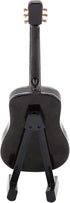 Miniature Guitar Model, Wooden Dollhouse Guitar with Stand and Case, Musical Instrument Home Decor (10CM)