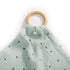Personalized Polka Dot Mini Teether Blanket - Custom Embroidery Available