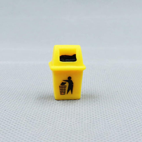Toyvian 6Pcs Mini Trash Can Toy, Dollhouse Trash Can Educational Garbage Pail Model Toy
