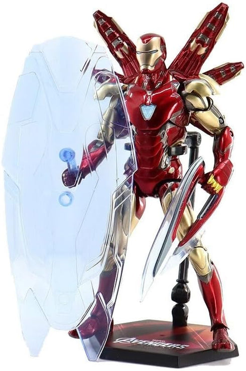 10th Anniversary 7 Inch Deluxe Collector Superhero Action Figure, Metal Painting, 20 Joints (MK85)