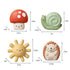 Set 4 Itzy Ritzy Water-Squirting Sensory Bath Toys Soft, Textured & Easy to Squeeze for Babies & Toddlers Characters