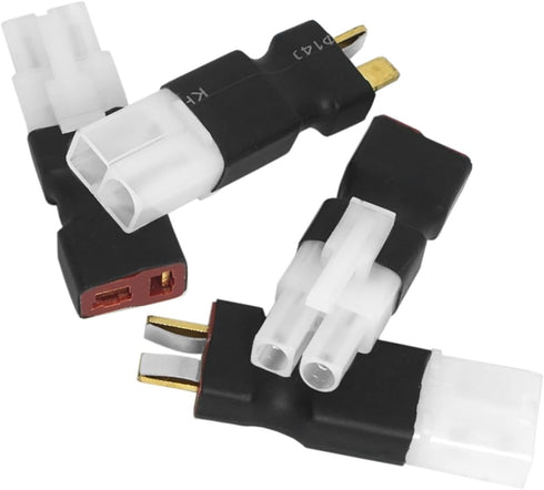2 Pair ShareGoo Adapter, Compatible with Big Tamiya Style to T Style Plug for RC FPV Drone Car Truck