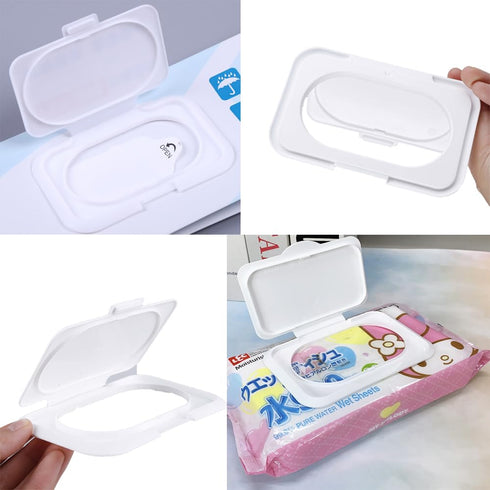 UtySty 5 Pack Packs Package Countainer Baby Wipes Flip Lid Reusable Adhesive Sticky Dispenser Cover Non-Drying Cap