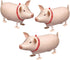 Soochat Pig Balloon Animal, Walking Mylar Foil Balloon for Birthday Wedding Party Decoration, 3 Pcs