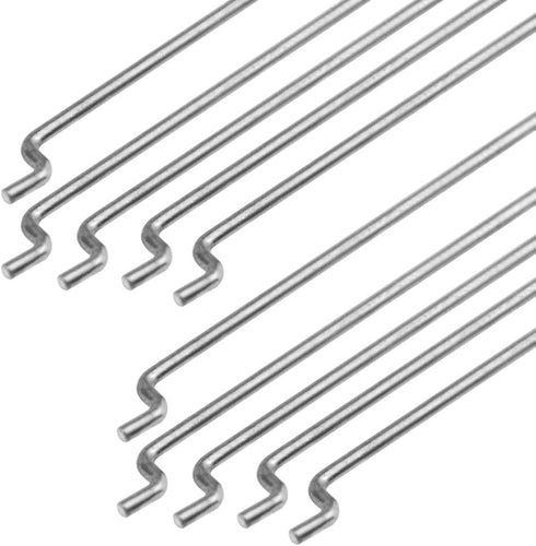 WMYCONGCONG 10 PCS Steel Pushrod Parts 1.2x260mm + 10 PCS Nylon Micro Control Horns 20x11mm for RC Airplane
