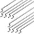 WMYCONGCONG 10 PCS Steel Pushrod Parts 1.2x260mm + 10 PCS Nylon Micro Control Horns 20x11mm for RC Airplane