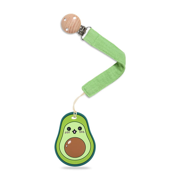 Baby Food Grade Silicone Teether Toy with Pacifier Clip Holder,Teething Pain Relief