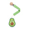 Baby Food Grade Silicone Teether Toy with Pacifier Clip Holder,Teething Pain Relief