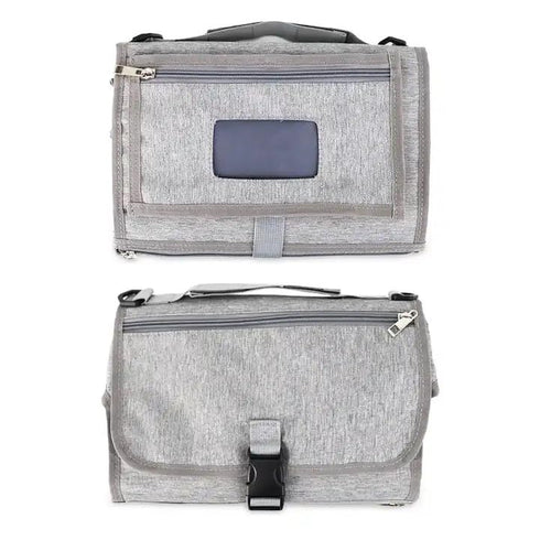 Portable Baby Changing Pad, Travel Changing Pad Cover Mat for Baby Stroller and Car Seat (Gray)