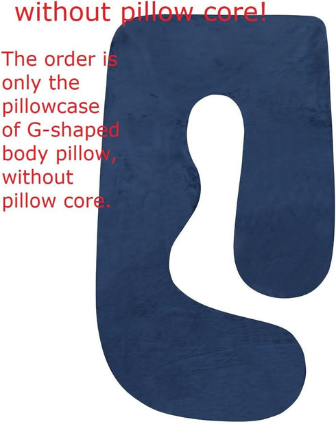 CNAINFC G-Type Maternity Pillowcase - Soft Velvet for Expecting Mothers