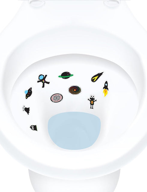 Color Change Target Stickers Space Edition with Sticker Applicator Tool for Easy Install. Aiming Stickers for Potty