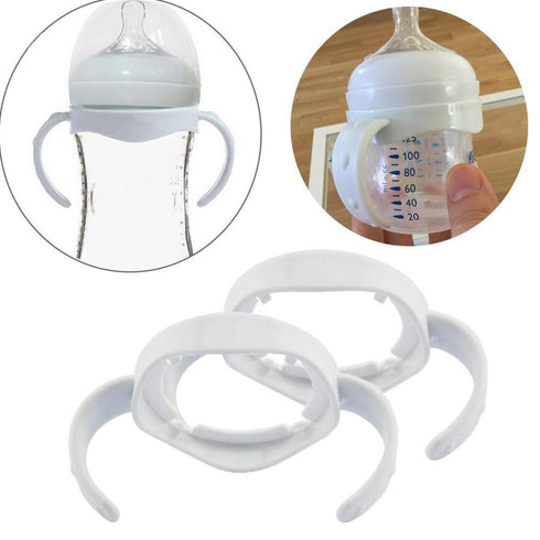 YWY 4 Packs Bottle Handles Baby Feeding Transitional Baby Feeding Nursing Bottle Holders Easy Grip Standard Plastic