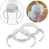 YWY 4 Packs Bottle Handles Baby Feeding Transitional Baby Feeding Nursing Bottle Holders Easy Grip Standard Plastic