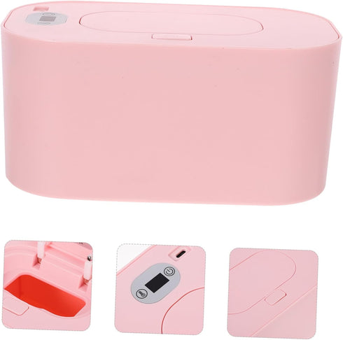 Holibanna Baby Diaper Wipe Warmer Adjustable Temperature Control Large Capacity Wet Tissue Heating Box for Newborns