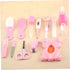 Jualyue Set 13 PCS/Set Baby Healthcare Grooming Kit Baby Nasal Aspirator Nail Clipper Hairbrush Newborn Daily Cleaning