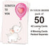 50 Pack Baby Shower Theme Scratch Off Game - Elephant Balloon Scratch Card for Baby Shower Birthday Party Lottery