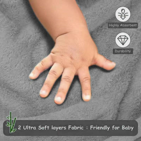 YECELINST 2 Pack URSEORY Hooded Baby Towels, Premium Soft Bath Towel for Babies, Newborn, Infant and Toddler, Ultra
