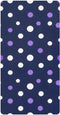 CZXW Polka Dots Purple White Crib Sheets Fitted 52" x 28" Natural Cotton