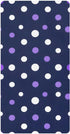 CZXW Polka Dots Purple White Crib Sheets Fitted 52" x 28" Natural Cotton