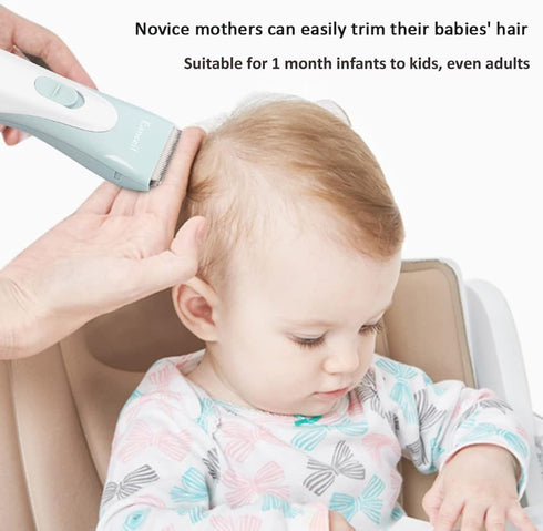 Trimmer, Baby Hair Clippers, Ceramic Blade Electric Kids Hair Ultra-Quiet Cordless Rechargeable Waterproof Haircut Kit