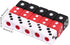 100Pcs 8mm Acrylic Dice - White Black Gaming Dice, Standard Six Sided Decider Board Game Dice Set