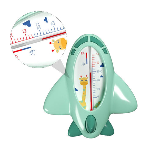 Bath Thermometer in Cartoon Plane Shape Floating Water Temperature Gauge for Safety Bath Quick Accurate Measurement