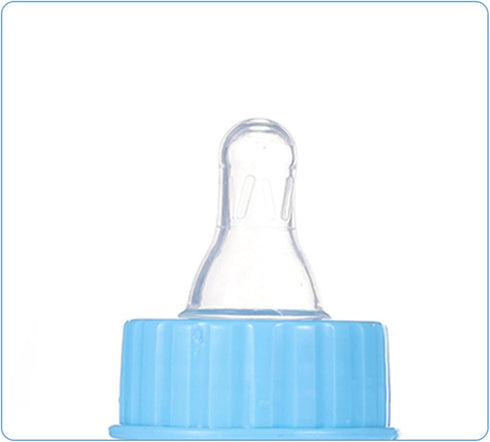 QERPON 1.7oz Baby Bottle Portable Baby Nursing Bottle Wide Neck Natural Flowing Easy to Milk Bottle for Infant Pet Dog