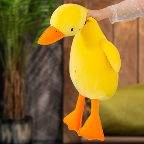 Duck Plush Pillow Stuffed Animal - Cute Giant Goose Plush Duck, Super Soft Hugging Pillow for Kids Bedding