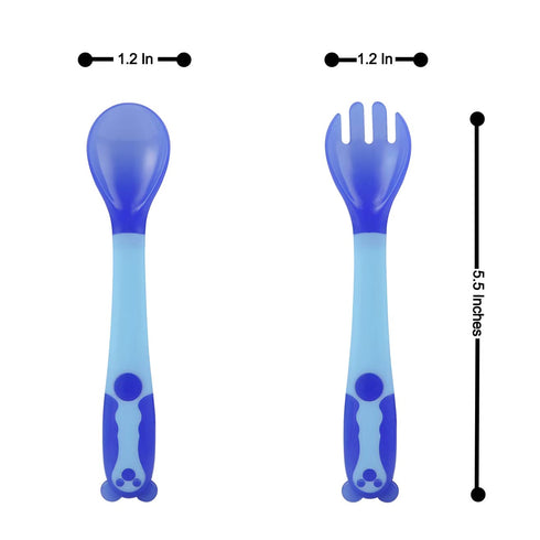 PandaEar Baby Bendable Utensils Spoons| Training Learning Feeding for Kids Toddlers Children and Infants| BPA Free 3 Sets| Great Gift Set | Easy Grip Fork Tableware by PandaEar