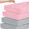 Magik & Kover Stretchy Crib Sheets for Boys or Girls, 4 Pack Fitted for Standard